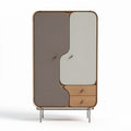 Armoire en bois et tissu avec tiroirs dimensions 80 x 40 x 150cm